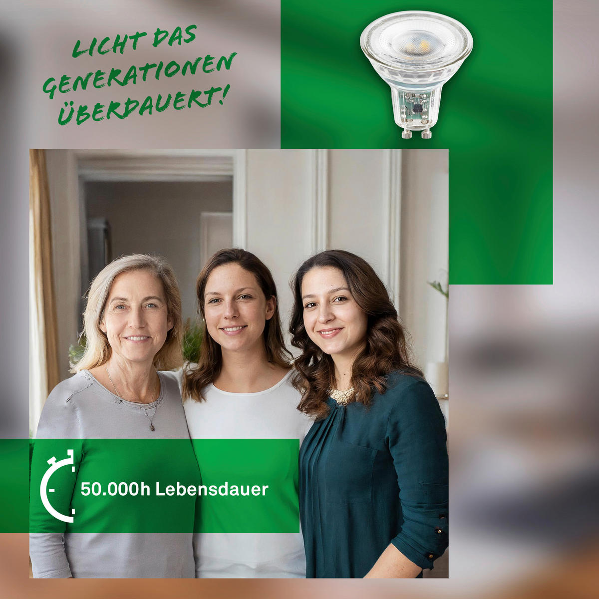 LED-LEUCHTMITTEL  - Silberfarben, Basics, Glas (5/5,6cm)