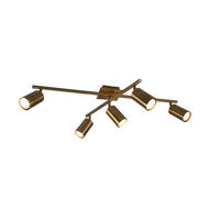 DECKENLEUCHTE    77/57/22 cm  - Messingfarben, Basics, Metall (77/57/22cm) - Trio Leuchten