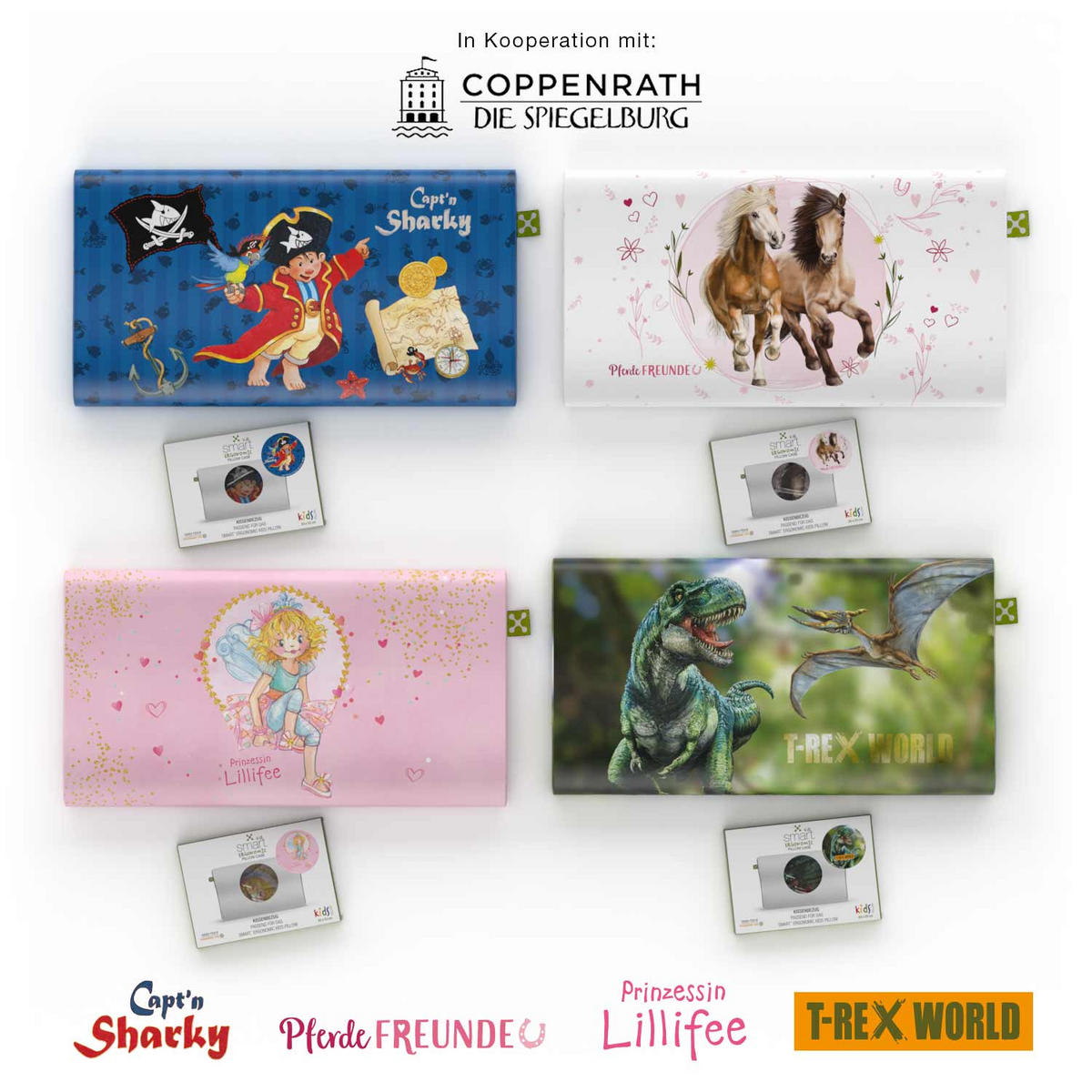 NACKENKISSENBEZUG KIDS ERGONOMIC  - Blau, Basics, Textil (50/32cm) - Smartsleep