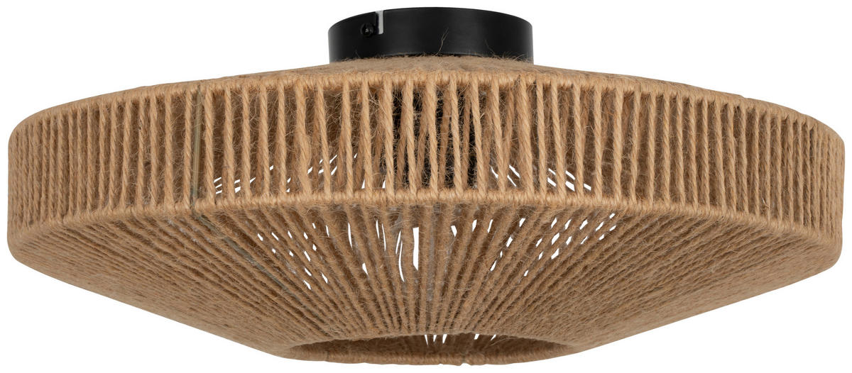 HÄNGELEUCHTE 40/17,5 cm   - Naturfarben, Design, Textil/Metall (40/17,5cm) - Collet's Monde