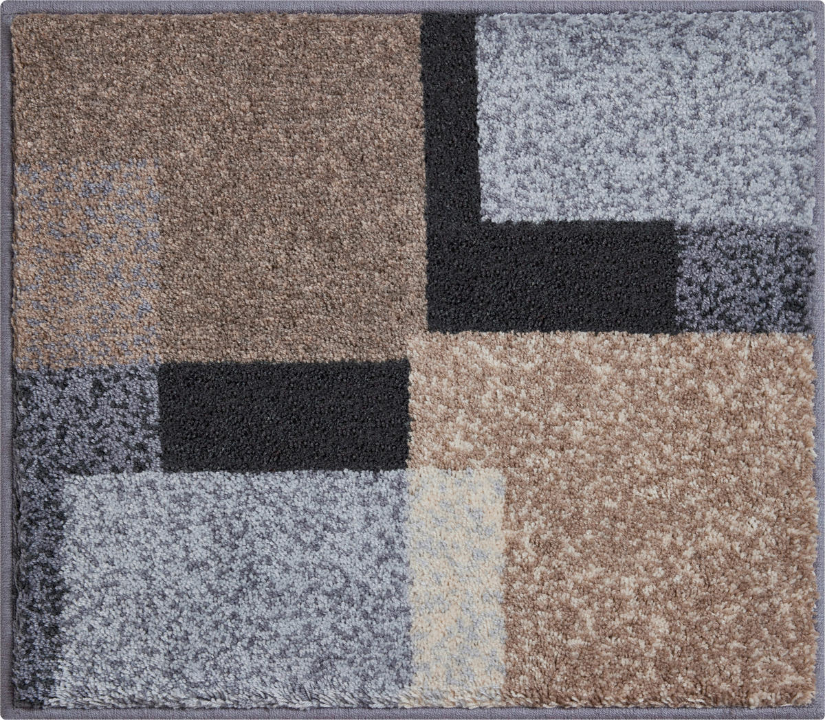 BIDET-VORLEGER Atala Grau, Schwarz, Taupe 50/60 cm  - Taupe/Schwarz, Basics, Kunststoff/Textil (50/60cm) - Grund