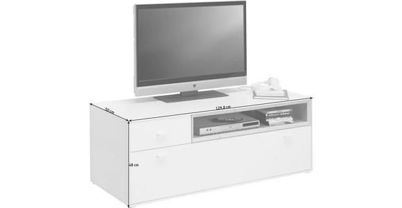 TV-ELEMENT 130/48/50 cm - Eichefarben/Weiß, Design, Holzwerkstoff/Kunststoff (130/48/50cm) - Hom`in