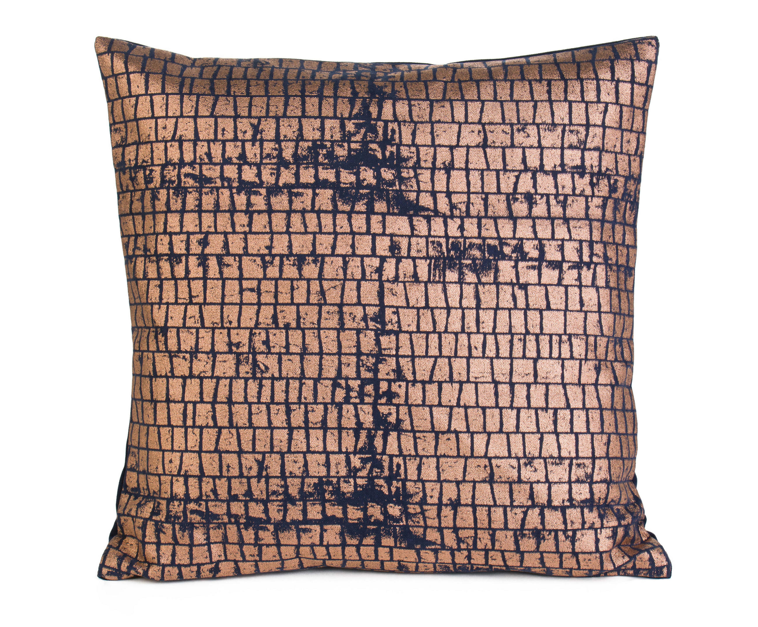 KISSENHÜLLE 50/50 cm  - Rostfarben/Schwarz, LIFESTYLE, Textil (50/50cm) - Novel
