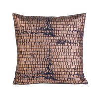 KISSENHÜLLE 50/50 cm  - Rostfarben/Schwarz, LIFESTYLE, Textil (50/50cm) - Novel