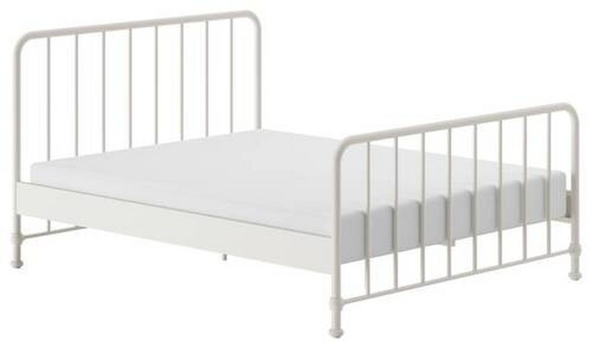 KINDER-/JUNIORBETT 160/200 cm  in Weiß  - Weiß, ROMANTIK / LANDHAUS, Holz/Metall (160/200cm) - MID.YOU