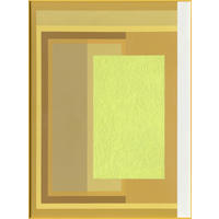 ÖLGEMÄLDE Abstraktes 70/100 cm  - Gelb/Hellgelb, Design, Papier/Textil (70/100cm) - Monee