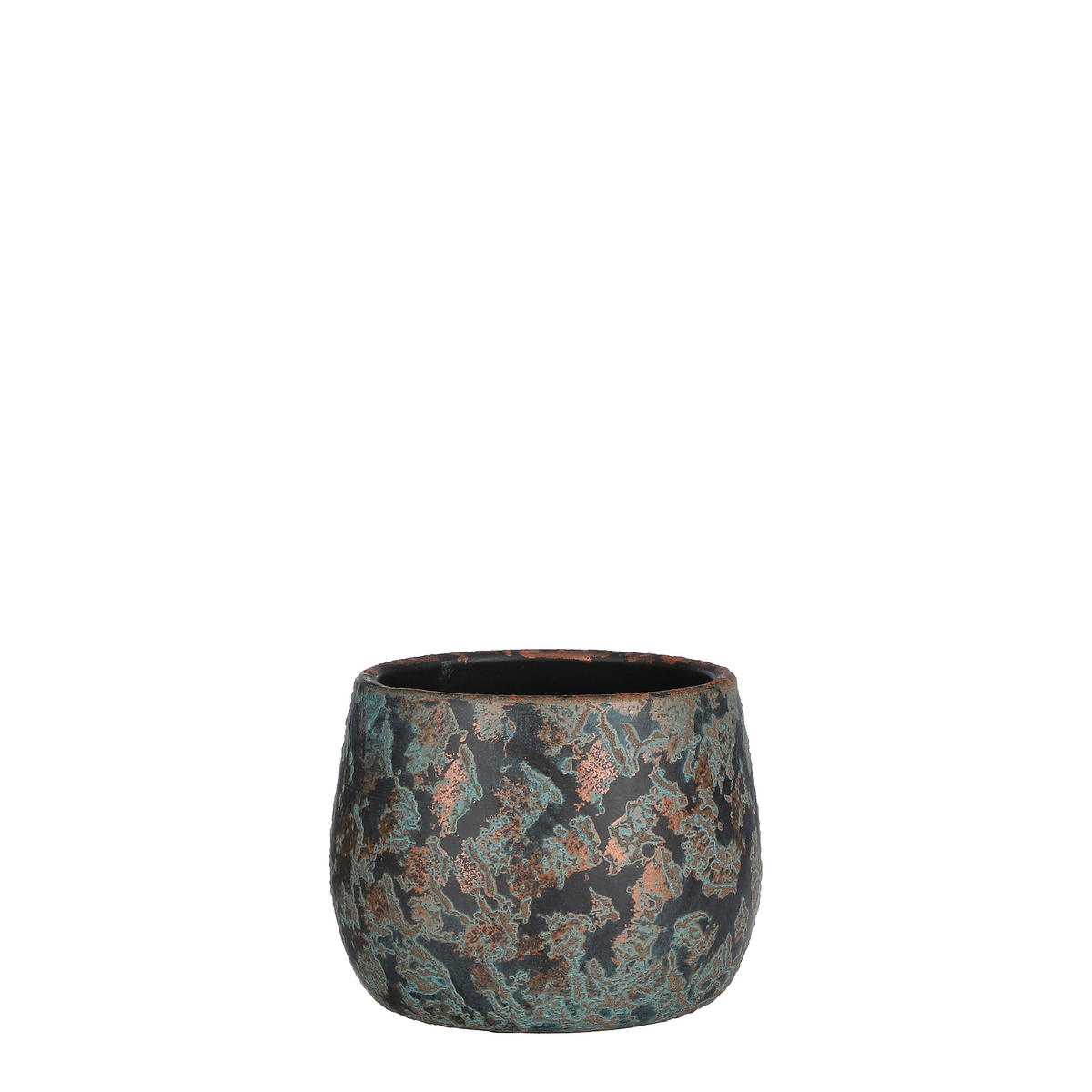 CVETLIČNI LONEC - barve bakra, Basics, keramika (16,5/13cm)