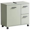 WASCHBECKENUNTERSCHRANK 65,1/60/32 cm  - Pastellgrün/Schwarz, KONVENTIONELL, Holzwerkstoff/Kunststoff (65,1/60/32cm) - Stylife