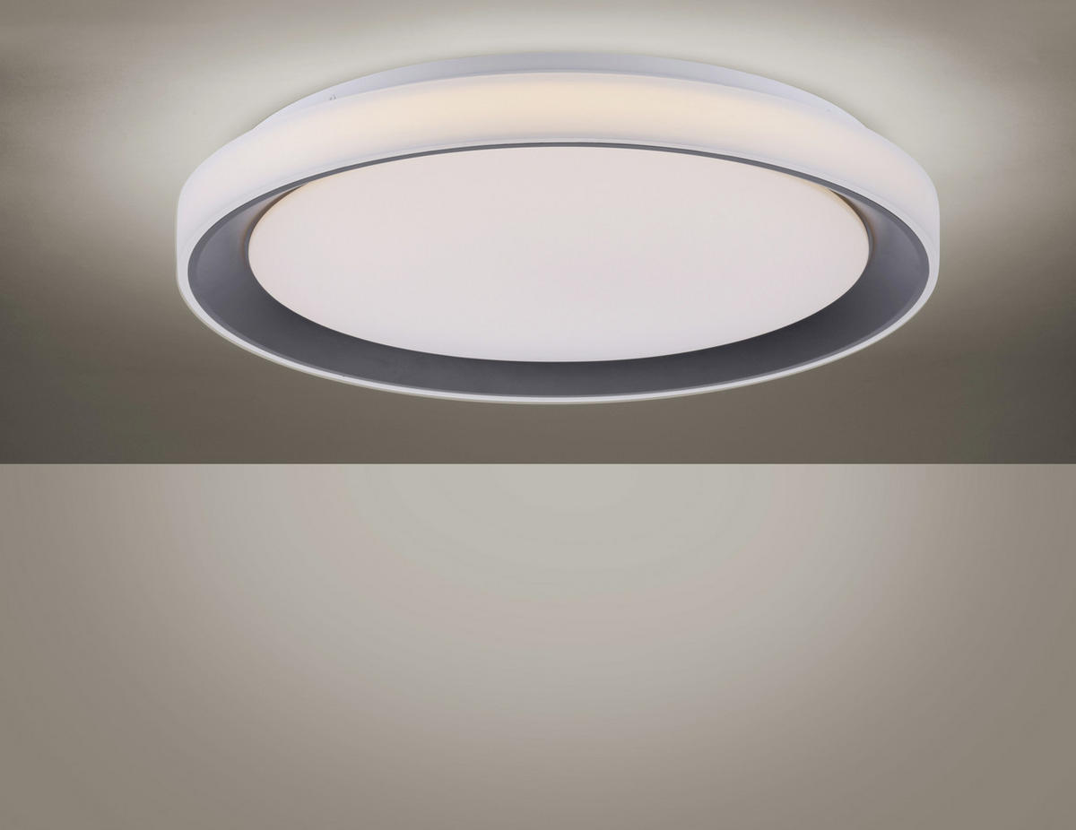 LED-DECKENLEUCHTE LOLASMART-DISC  Smart 51/7,5 cm   - Schwarz, Design, Kunststoff/Metall (51/7,5cm)