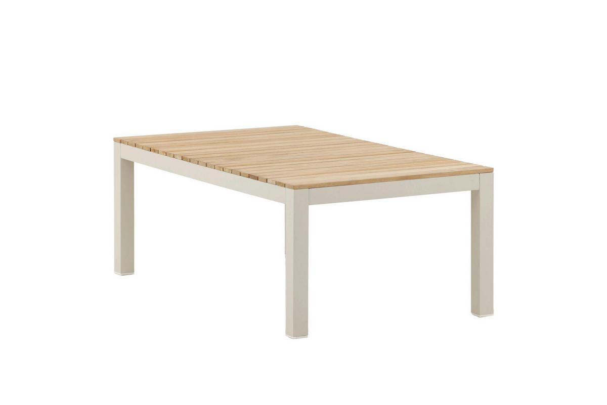 LOUNGETISCH Holz, Metall  - Beige/Teakfarben, MODERN, Holz/Metall (120/45/60cm) - Gardenson