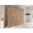 DREHTÜRENSCHRANK 251/223/60 cm 5-türig Sonoma Eiche  - Silberfarben/Sonoma Eiche, Design, Holzwerkstoff/Kunststoff (251/223/60cm) - Novel