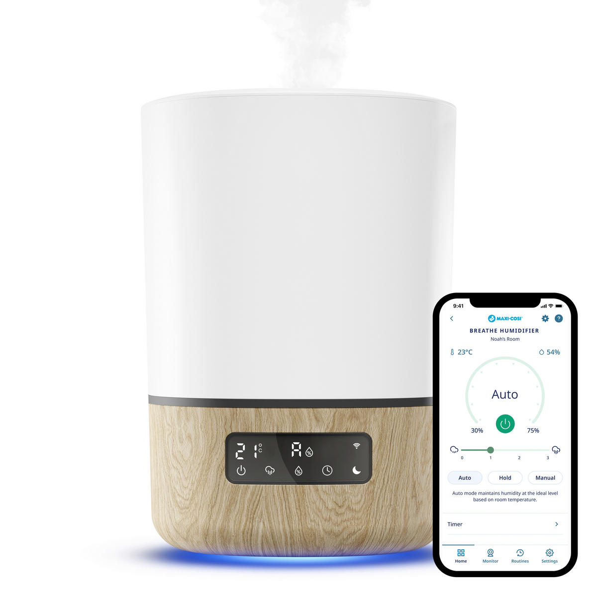 CONNECTED HOME BREATHE Connected Home  - Weiß/Naturfarben, Trend, Kunststoff/Metall - Maxi-Cosi