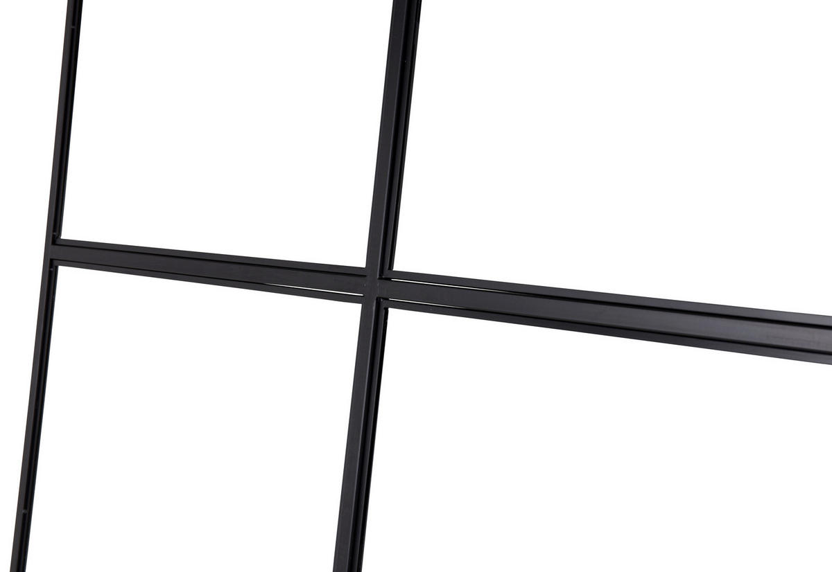 TRENNWAND - Schwarz, MODERN, Glas/Metall (150/210/2cm) - P & B