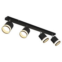 STRAHLER 80/8,2/18,5 cm   - Schwarz/Weiß, Design, Kunststoff/Metall (80/8,2/18,5cm) - Globo