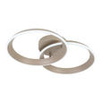 LED-DECKENLEUCHTE Velora 53,5/33/9,3 cm  - Sandfarben, Design, Kunststoff/Metall (53,5/33/9,3cm) - Dieter Knoll