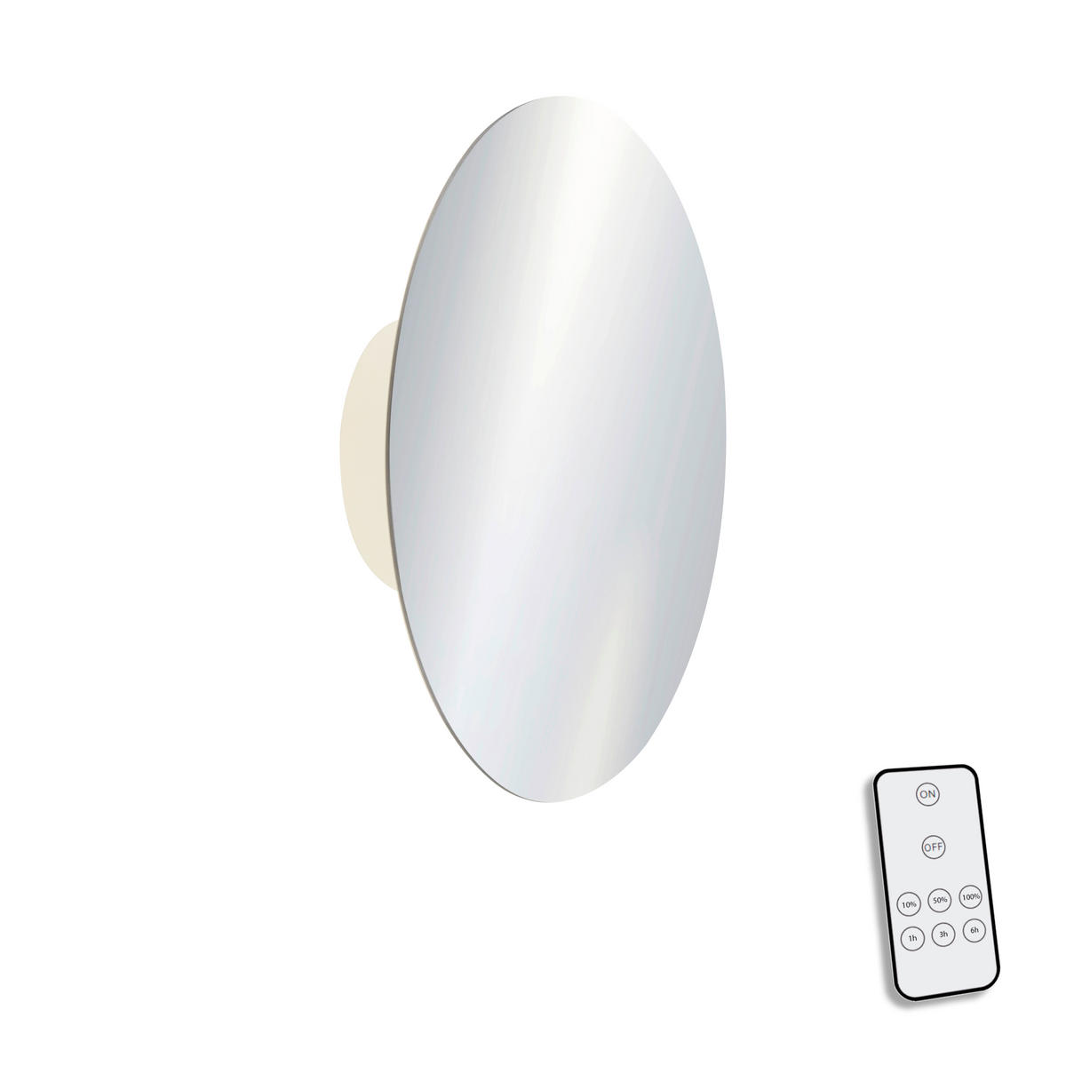 AKKU-WANDLEUCHTE - Chromfarben, Design, Kunststoff/Metall (25/6,5/25cm) - Paul Neuhaus