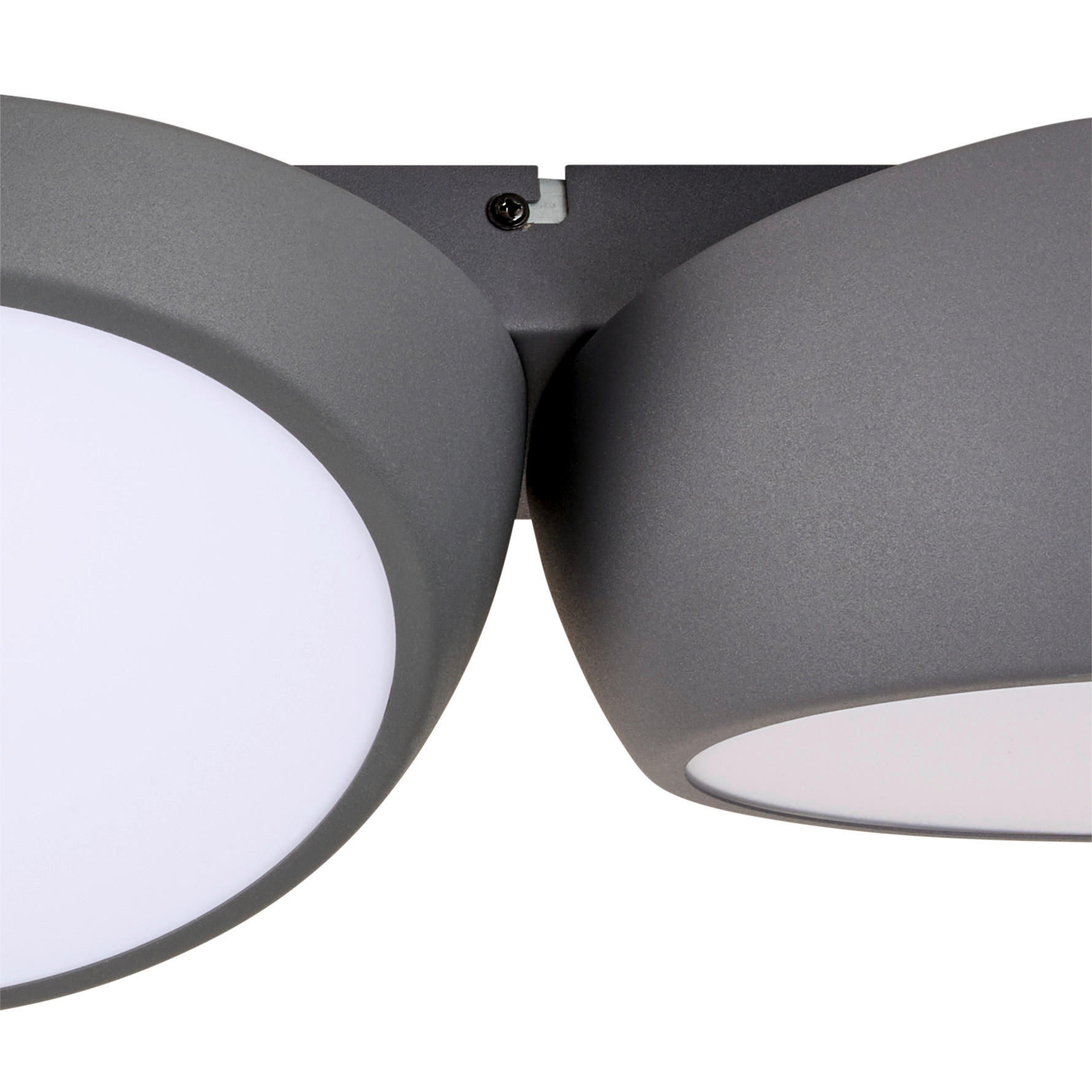 LED-DECKENLEUCHTE Bubbles 78/26/12,5 cm   - Anthrazit, LIFESTYLE, Metall (78/26/12,5cm) - Novel