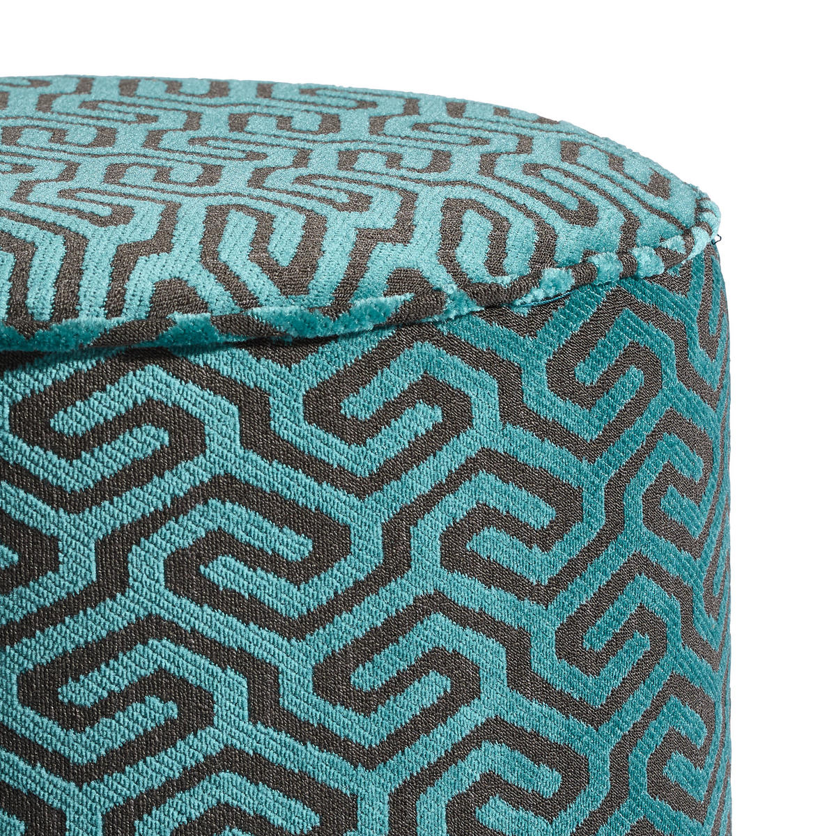 TABURET, textil, kompozitní dřevo, 40/42/40 cm - zelená, Design, kompozitní dřevo/textil (40/42/40cm) - MID.YOU