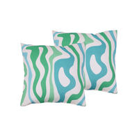 ZIERKISSENSET 2-teilig 48/48 cm  - Blau/Weiß, Basics, Textil (48/48cm)