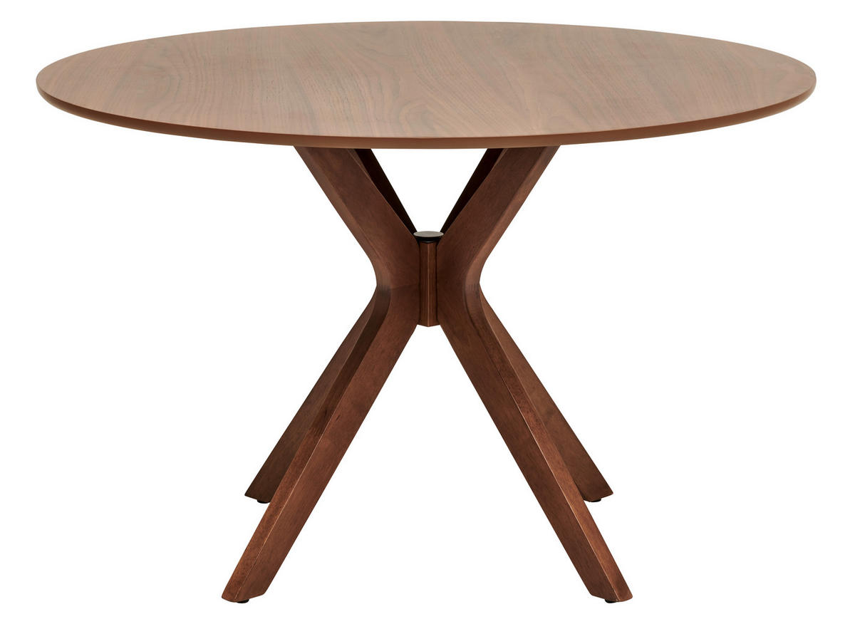 ESSTISCH in Holz  - Walnussfarben, MODERN, Holz (120/77/120cm) - Livetastic