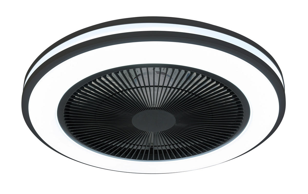 DECKENVENTILATOR - Schwarz/Weiß, Trend, Kunststoff/Metall (58/14,5cm) - Mican