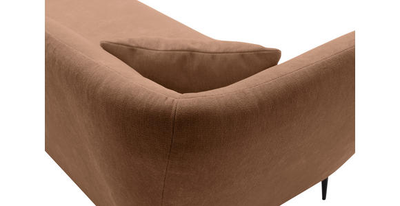 RÉCAMIERE Braun Chenille Zierkissen, Rücken echt  - Schwarz/Braun, KONVENTIONELL, Textil/Metall (224/70/97cm) - Hom`in