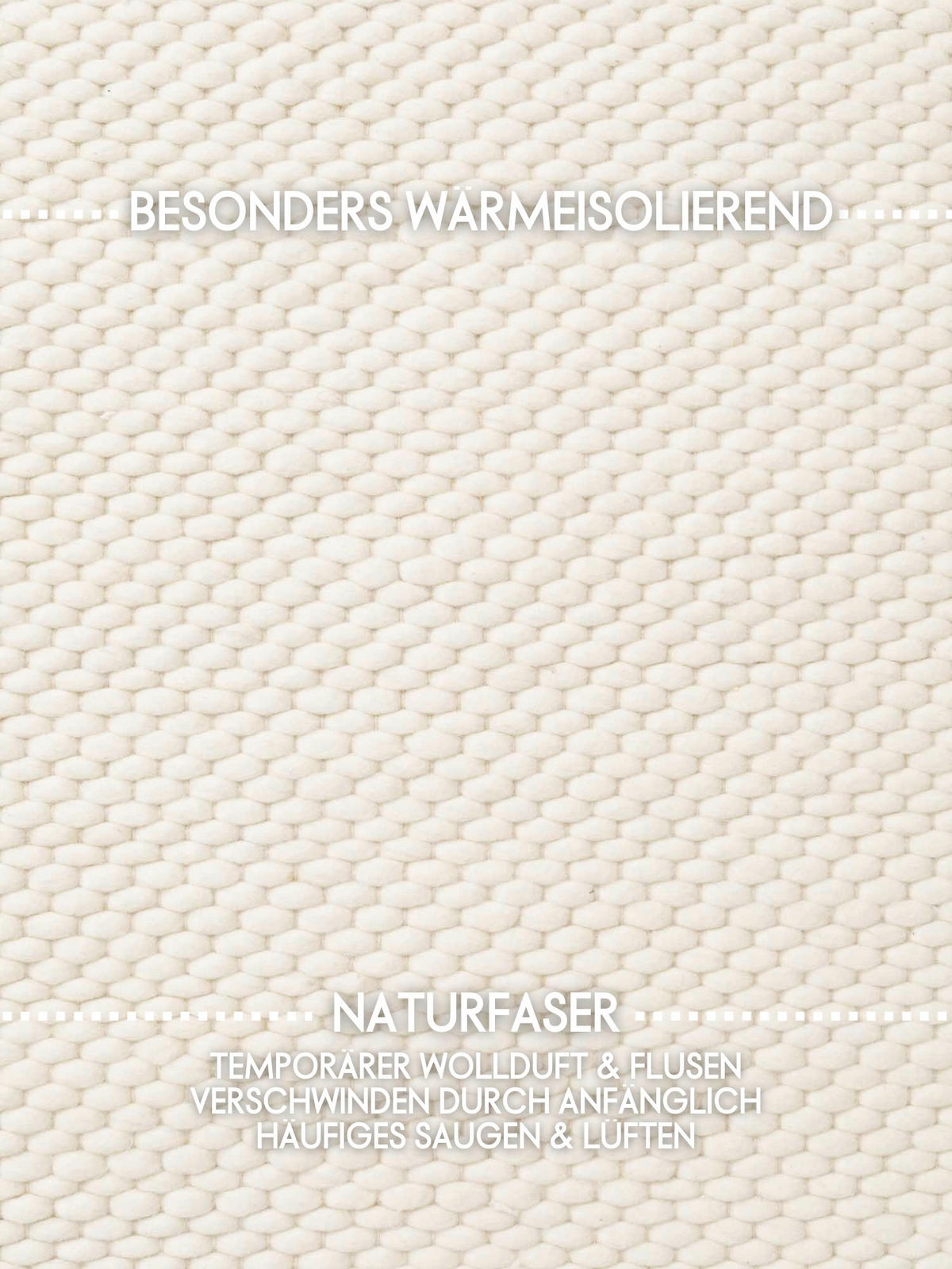 WOLLTEPPICH 160/230 cm Lyon Creme rechteckig  - Creme, Basics, Textil (160/230cm) - Elle Decoration