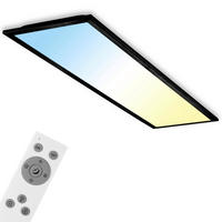 LED-DECKENLEUCHTE 100/25/6 cm   - Schwarz, Design, Kunststoff (100/25/6cm)