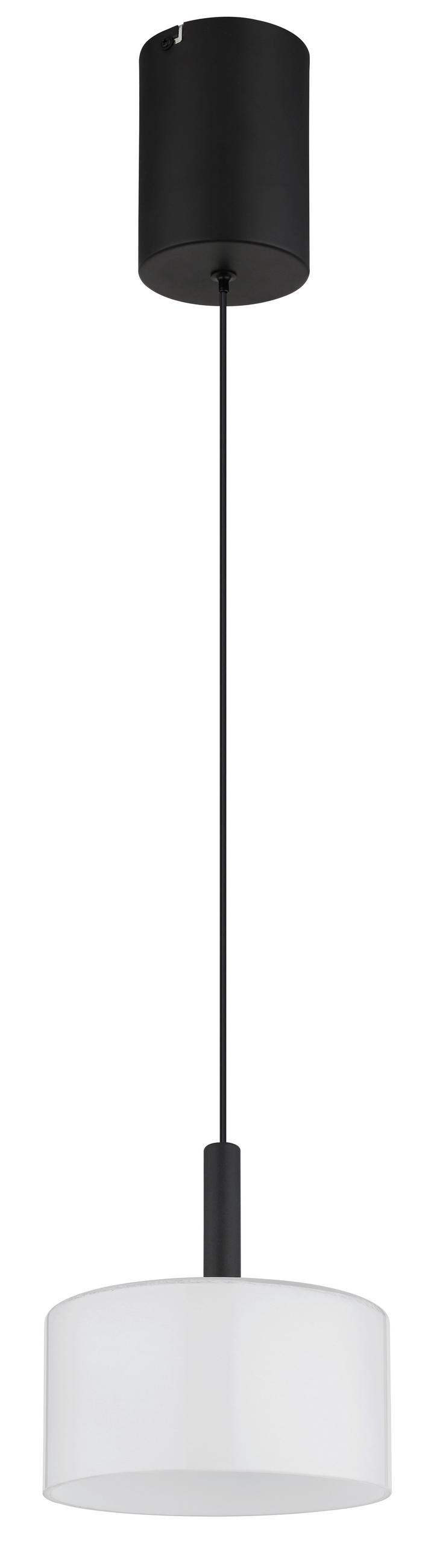 LED-HÄNGLAMPA TRENTON 20/150 cm  - vit/svart, Design, metall/glas (20/150cm) - Globo