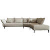 ECKSOFA  in Webstoff Creme  340/272 cm  - Creme/Schwarz, MODERN, Textil/Metall (340/272cm) - W.Schillig