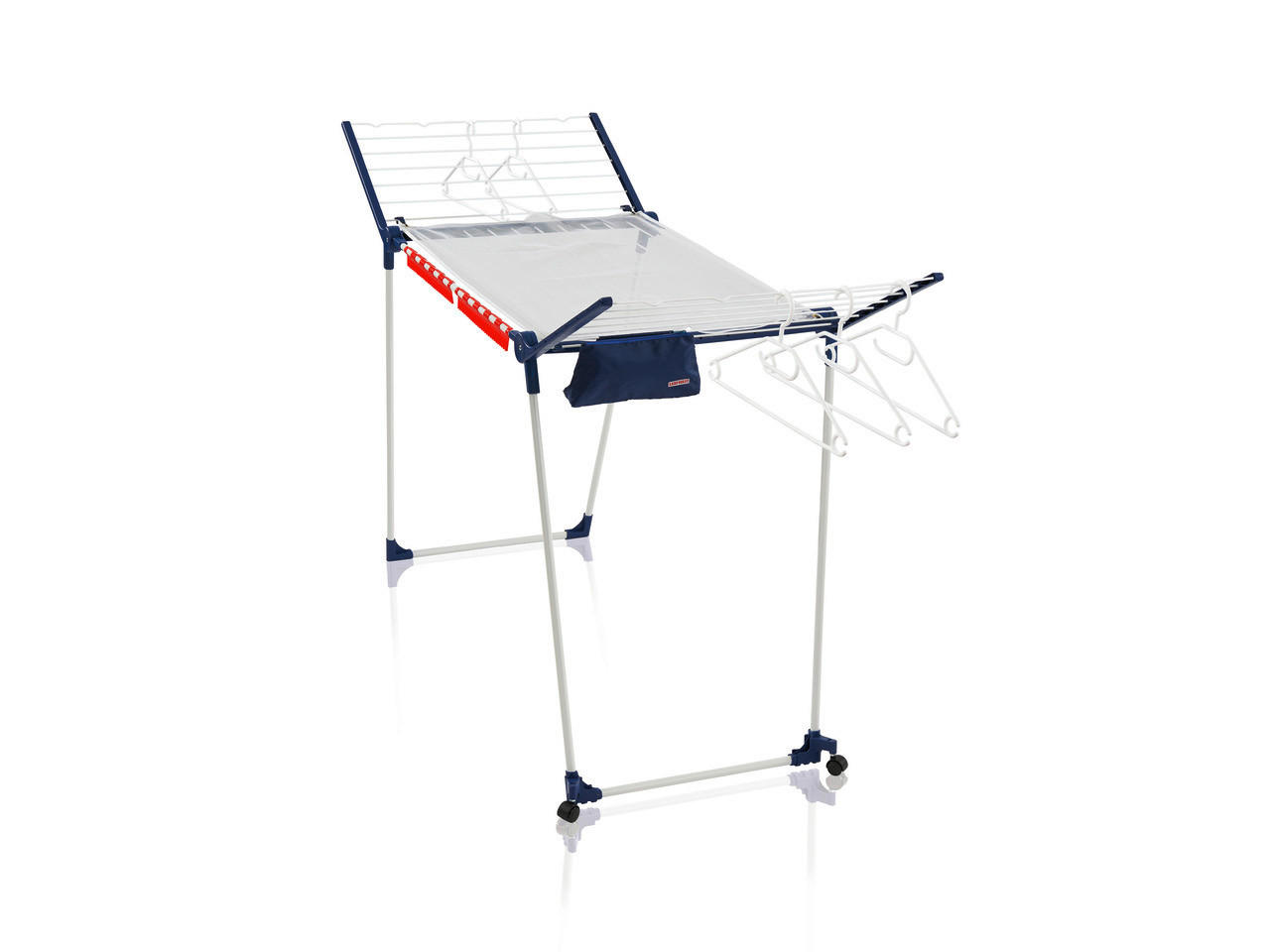 STANDTROCKNER PEGASUS 200 SOLID DEL. M 95/67/87 cm  - Blau/Weiß, Basics, Kunststoff/Metall (95/67/87cm) - Leifheit