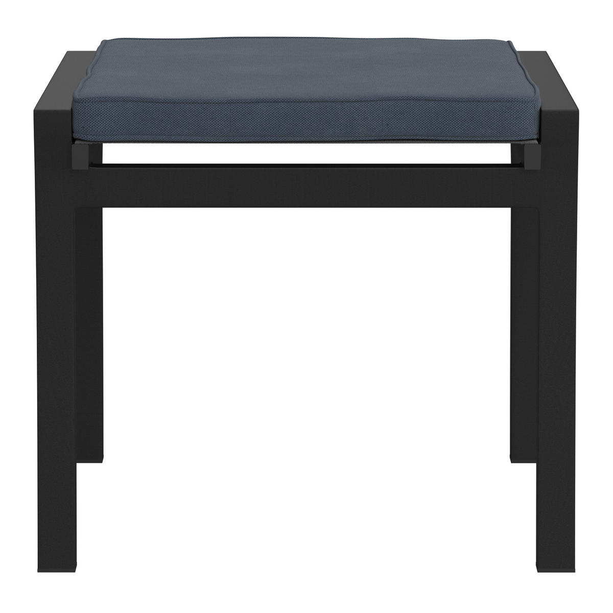 GARTENHOCKER  - Anthrazit/Grau, Design, Textil/Metall (58/50,5/46cm) - Ambia Garden