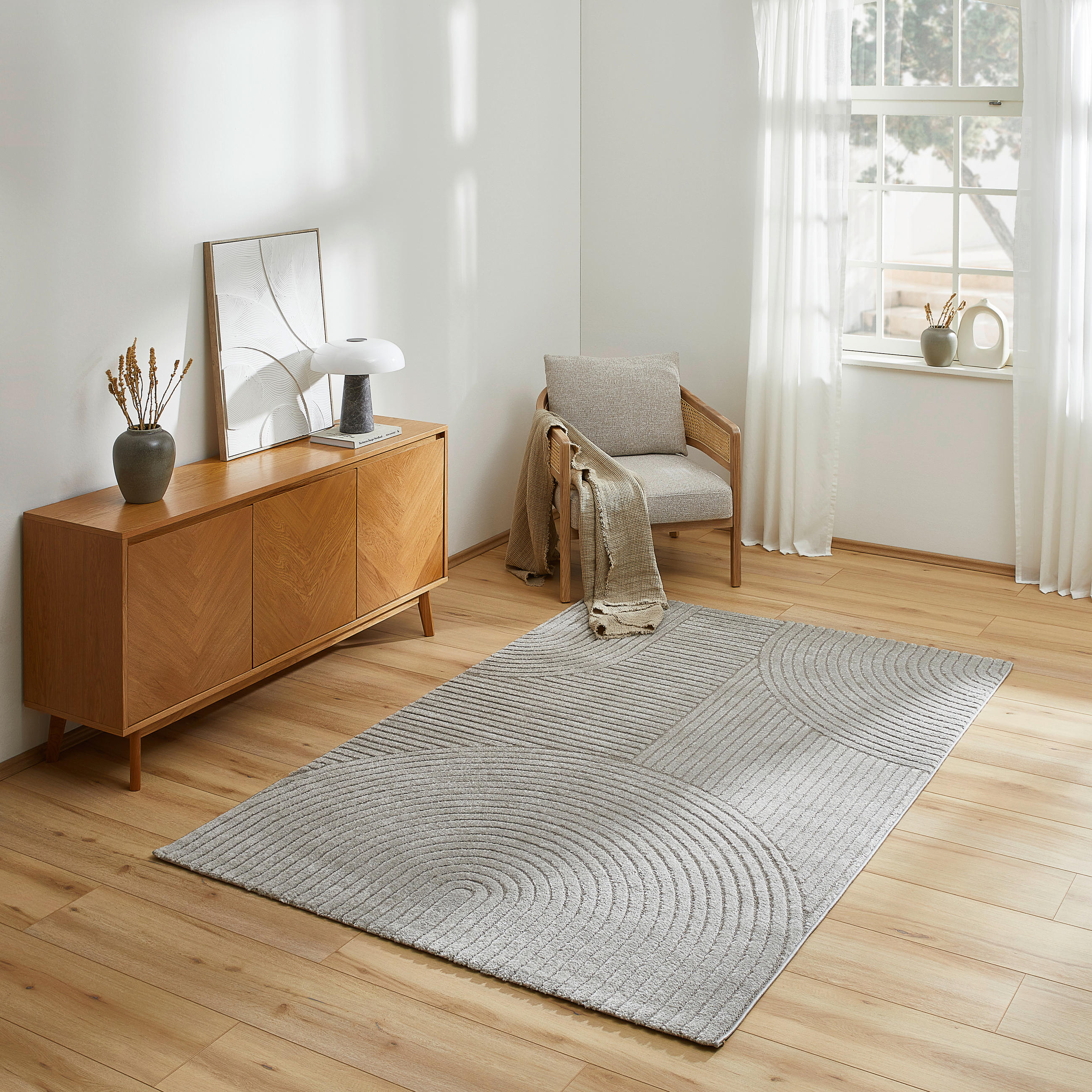 TKANA PREPROGA  Granada     160/230 cm    tkano  siva  - siva, Design, tekstil (160/230cm) - Novel