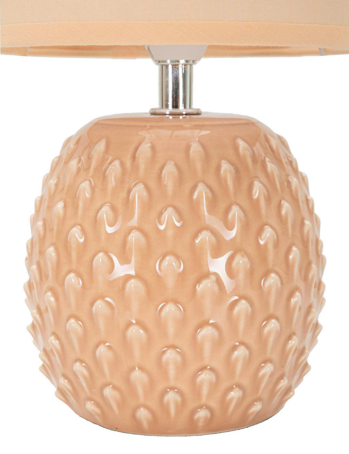 TISCHLEUCHTE   - Naturfarben, Basics, Keramik/Textil (14/27/14cm)