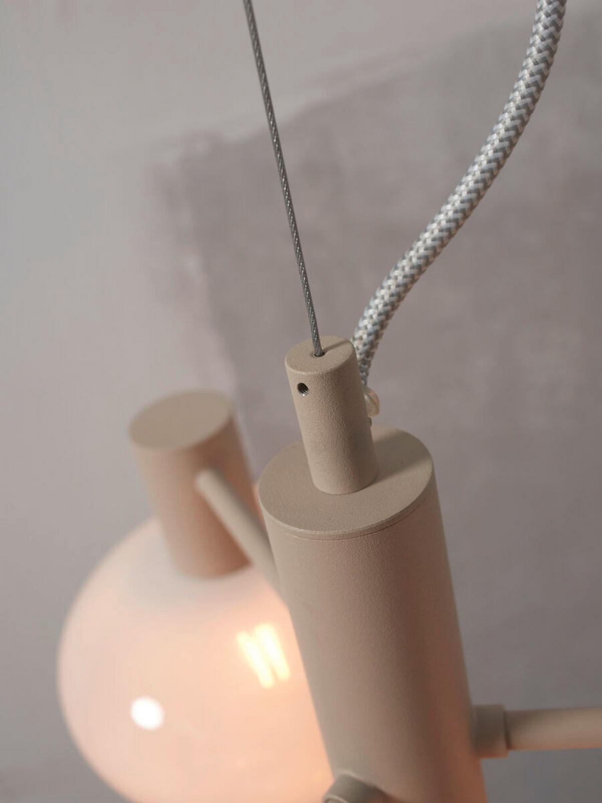 HÄNGELEUCHTE 43/34 cm  - Weiß, Trend, Glas (43/34cm) - It's about Romi