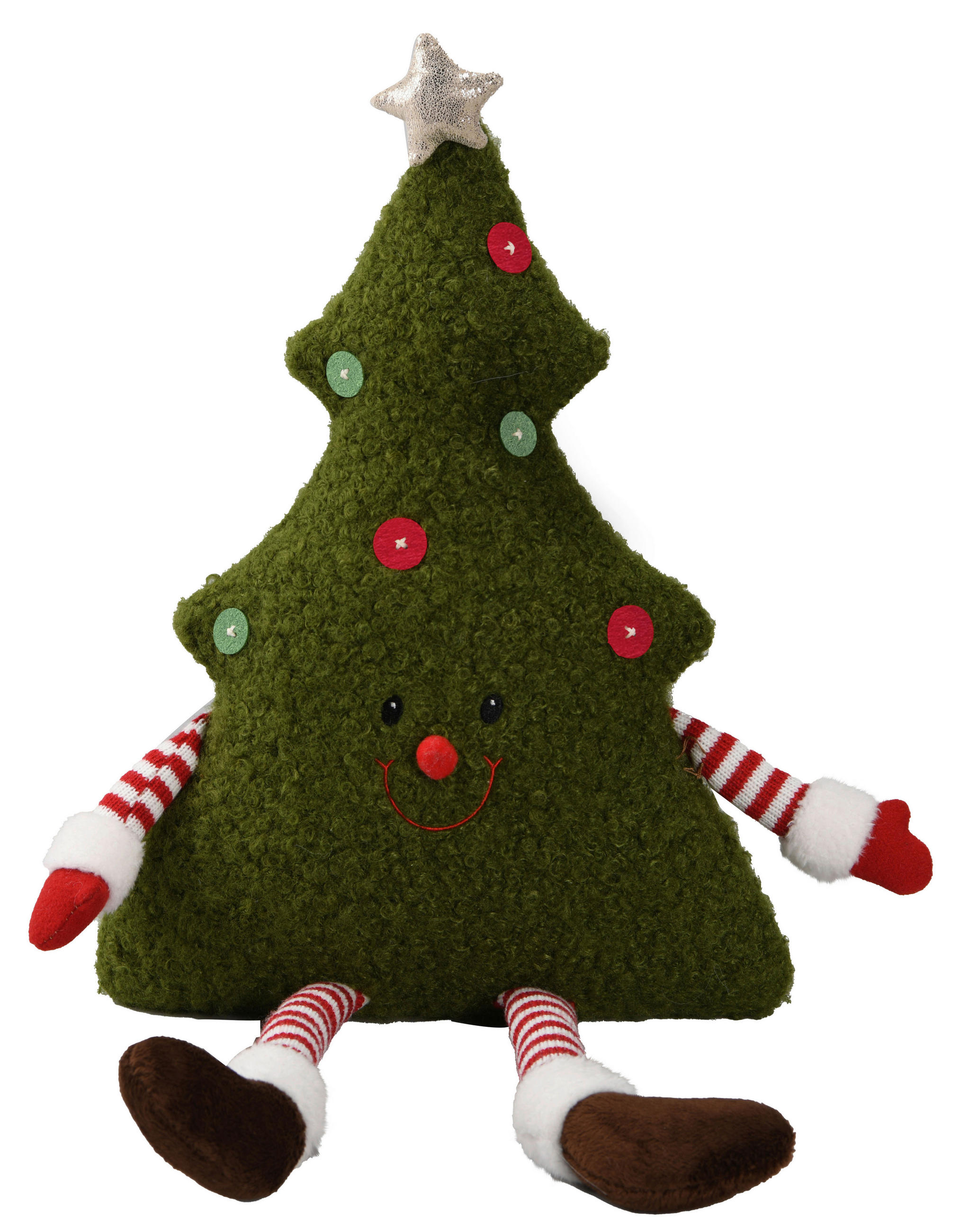 ZIERKISSEN    - Rot/Braun, LIFESTYLE, Textil (32/60cm) - X-Mas