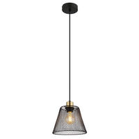 HÄNGELEUCHTE 20/120 cm    - Goldfarben/Schwarz, Design, Kunststoff/Metall (20/120cm) - Globo