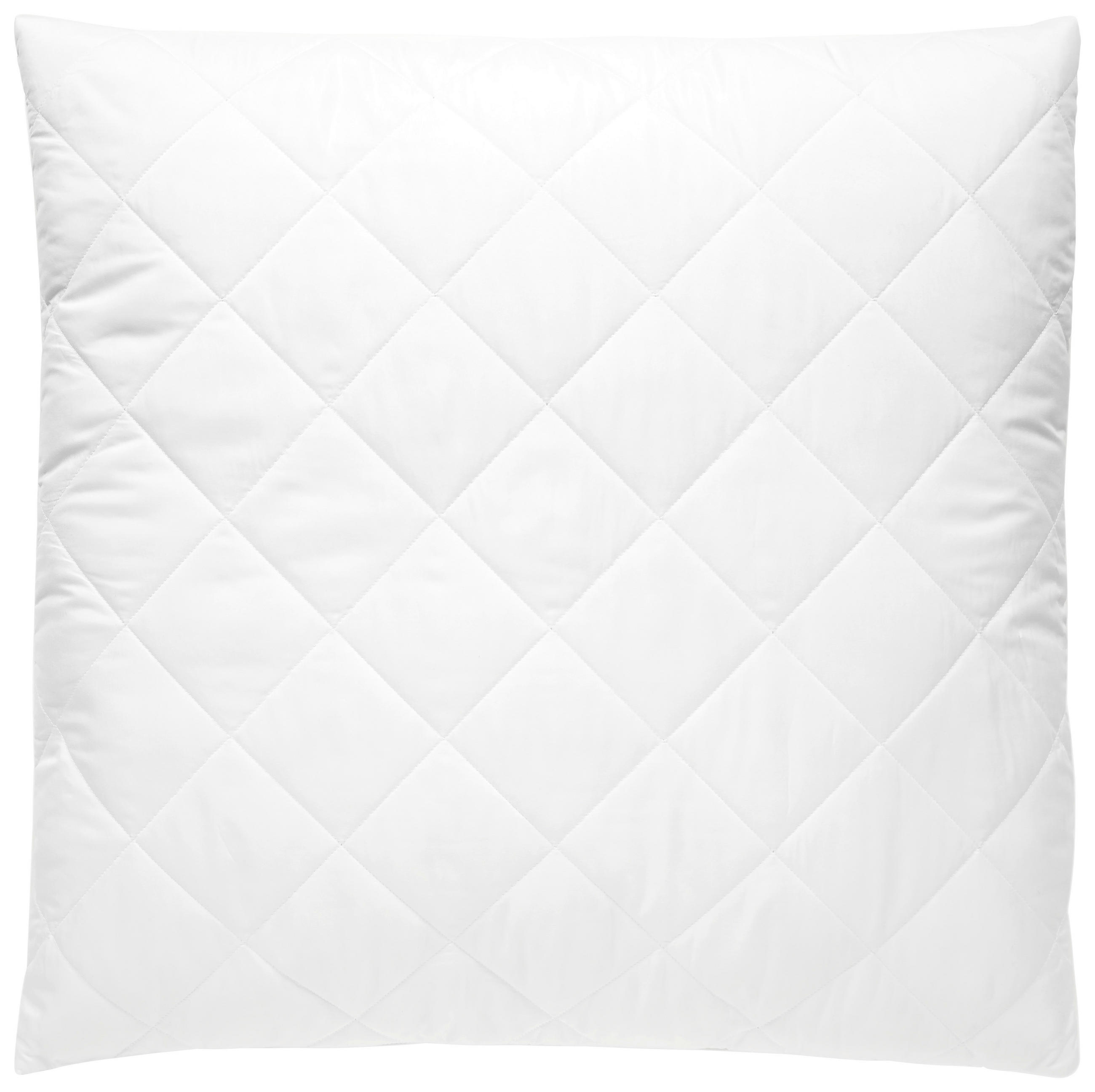 KOPFKISSEN 80/80 cm Hohlfaser, Schaumstoffflocken  - Weiß, Basics, Textil (80/80cm)