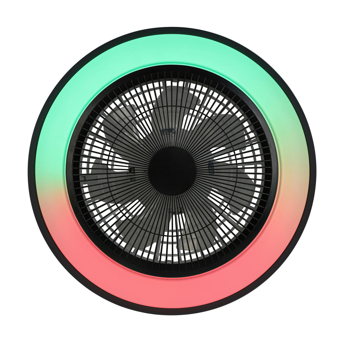 DECKENVENTILATOR - Schwarz/Weiß, Trend, Kunststoff/Metall (58/14,5cm) - Mican