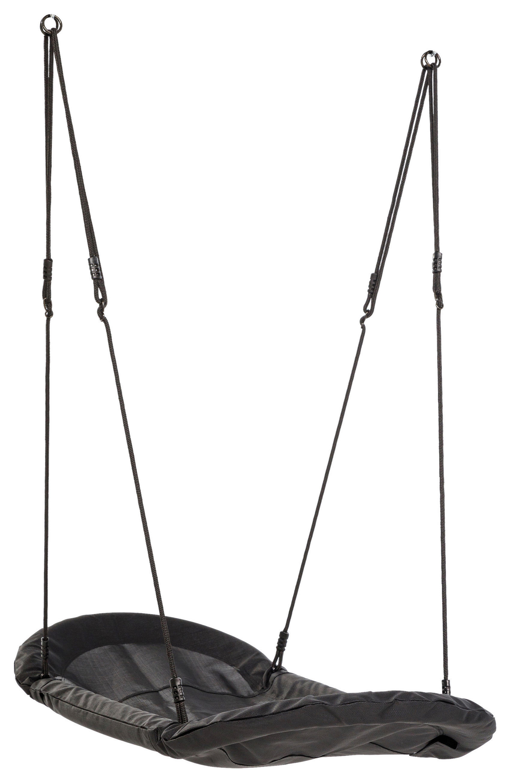 NESTSCHAUKEL  - Schwarz, Konventionell, Kunststoff/Metall (70/6/170cm)