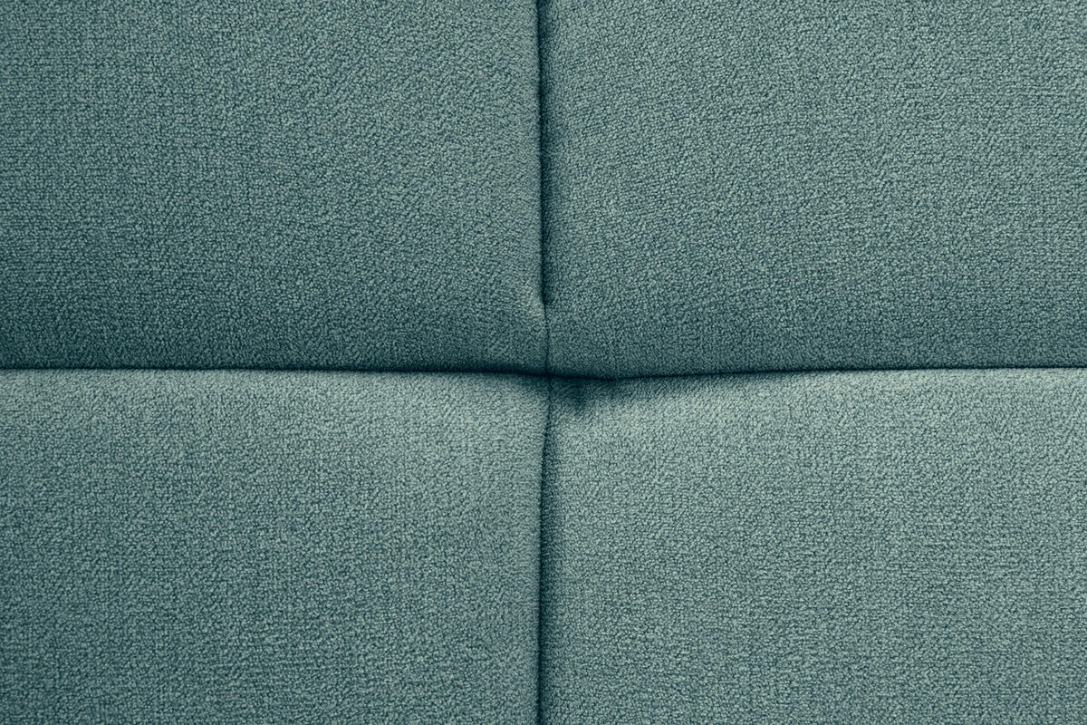 ECKSOFA Petrol Velours  - Petrol/Schwarz, KONVENTIONELL, Kunststoff/Textil (168/298cm) - Carryhome