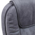 CHEFSESSEL  in Mikrofaser Grau  - Silberfarben/Weiß, KONVENTIONELL, Kunststoff/Textil (62/115-125/71cm) - Xora