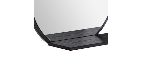 WANDSPIEGEL  - Schwarz, Design, Glas/Holzwerkstoff (65/56/17cm) - Xora