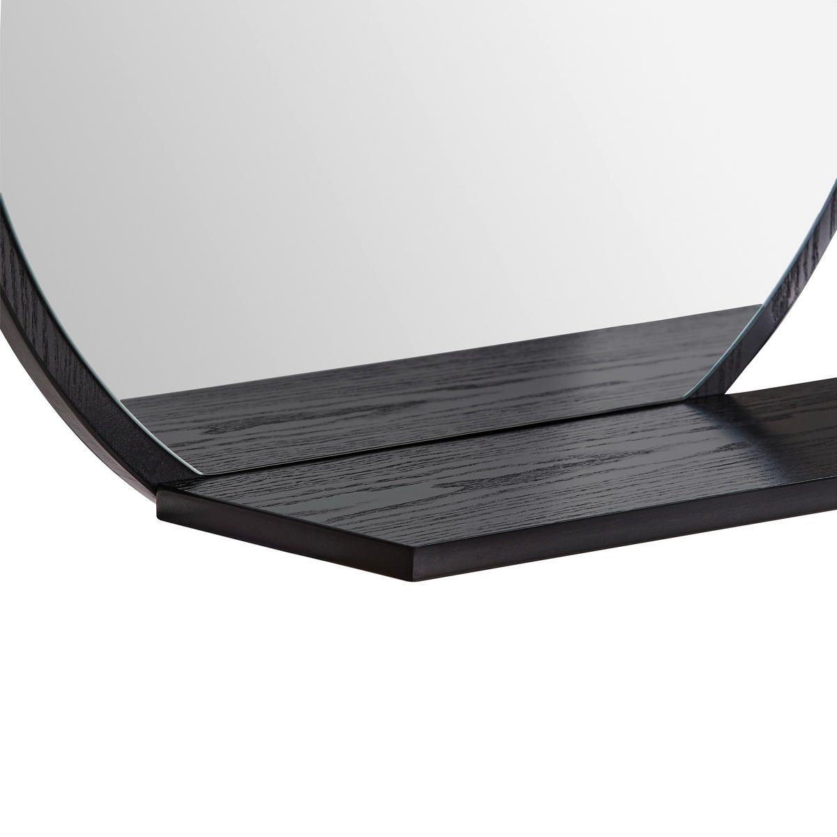 WANDSPIEGEL  - Schwarz, Design, Glas/Holzwerkstoff (65/56/17cm) - Xora