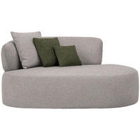 RÉCAMIERE in Chenille Grün, Greige  - Greige/Schwarz, MODERN, Kunststoff/Textil (166/86/105cm) - Hom`in