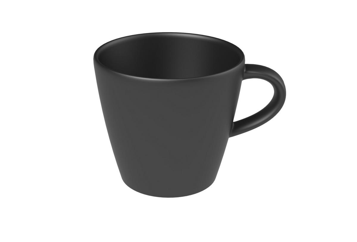 KOMBISERVICE Schwarz Manufacture Rock 20-teilig 4 Personen  - Schwarz, LIFESTYLE, Keramik (38,5/25,5/35,8cm) - Villeroy & Boch