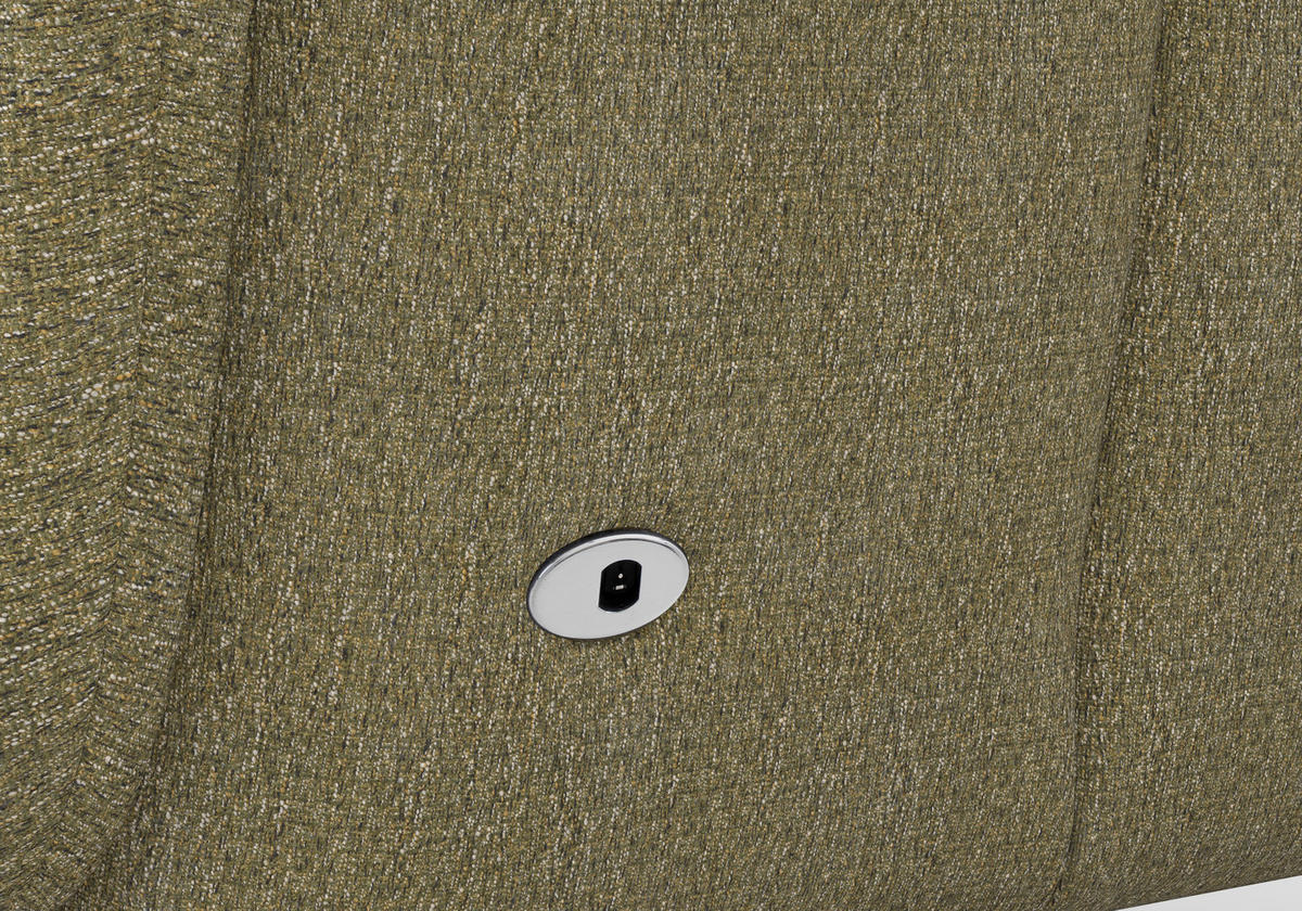 RELAXSESSEL GLENDALE E Chenille Kopfteilverstellung, Rücken echt    - Eichefarben/Olivgrün, KONVENTIONELL, Holzwerkstoff/Textil (75/112/82cm) - Sit & More