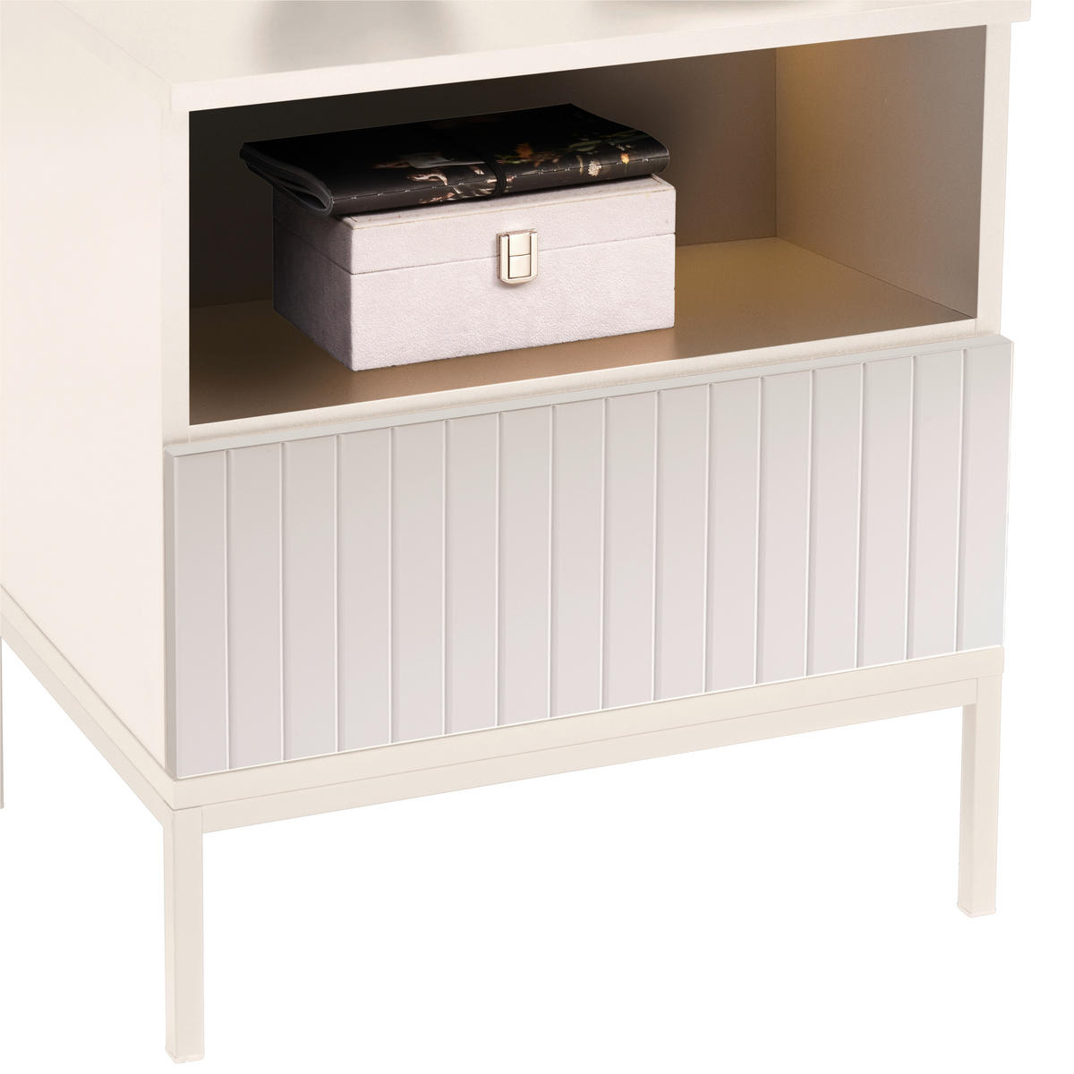 NACHTSCHRANK 51,6/56/38 cm  - Kaschmir, KONVENTIONELL, Holzwerkstoff (51,6/56/38cm) - Voleo