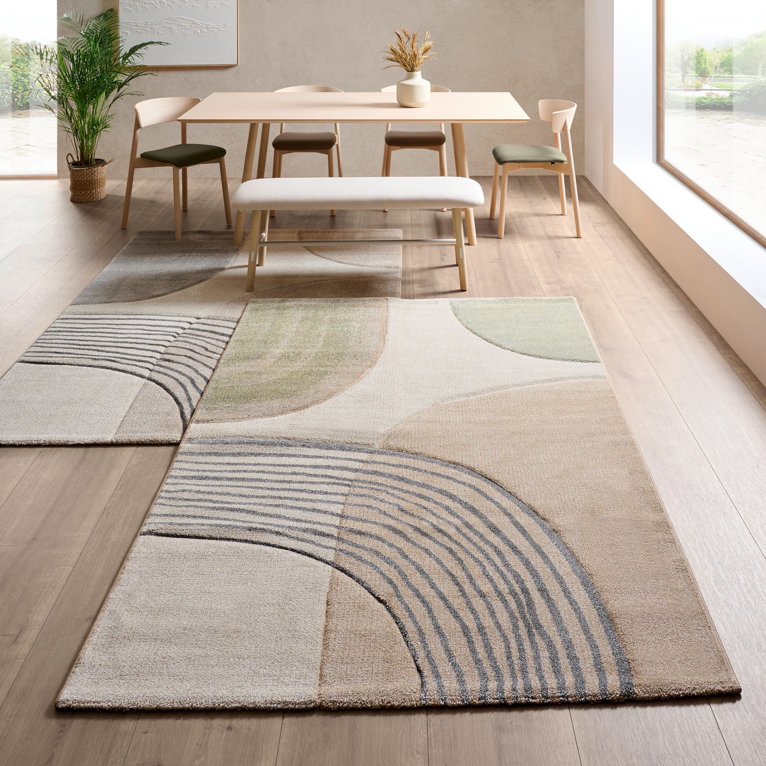 TKANA PREPROGA  Zen     80/150 cm    tkano  zelena  - zelena, Konvencionalno, umetna masa/tekstil (80/150cm) - Novel
