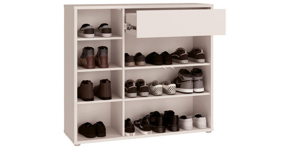 SCHUHSCHRANK  in 109,2/99,1/34,9 cm  - Sandfarben/Grau, MODERN, Holzwerkstoff/Kunststoff (109,2/99,1/34,9cm) - Carryhome